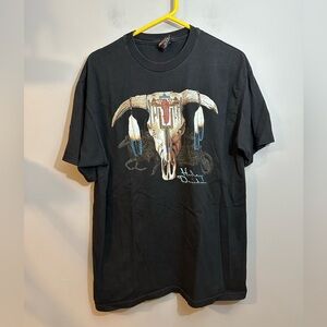 VTG Harley Davidson St. Paul MN  Motorcycle Aztec T Shirt Size Large